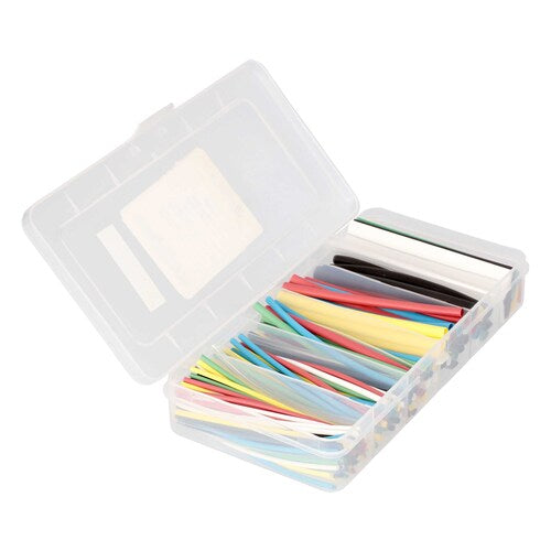Install Bay IBHST160C Heat Shrink Tubing Kit - 160 Pc 4 in 2:1 - Assorted Colors