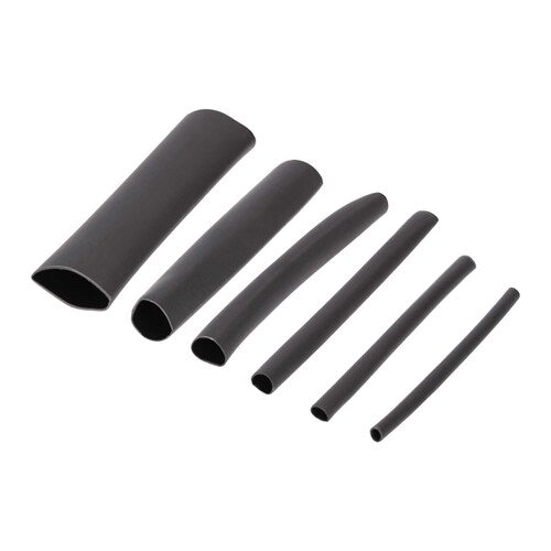Install Bay IBHST62AB 62 Pc Dual Wall Heat Shrink Tubing Kit - 4in Assorted 3:1 Black