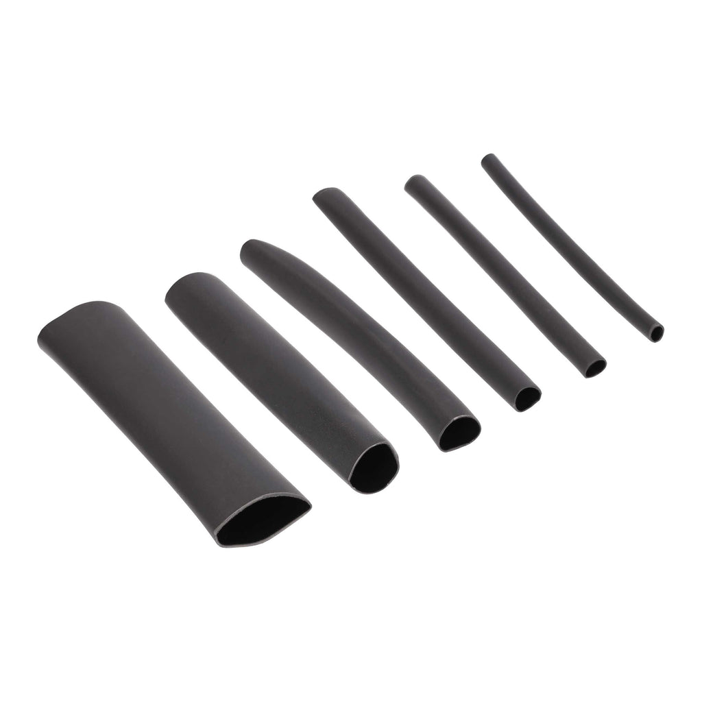 Install Bay IBHST62AB 62 Pc Dual Wall Heat Shrink Tubing Kit - 4in Assorted 3:1 Black