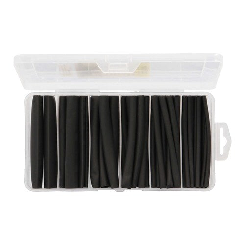 Install Bay IBHST62AB 62 Pc Dual Wall Heat Shrink Tubing Kit - 4in Assorted 3:1 Black