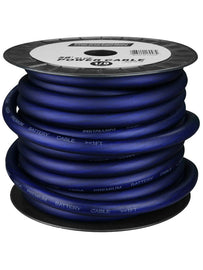 Install Bay IBPC10-50 CCA Value Line 1/0 Gauge Power Cable Blue - 50 Foot Coil