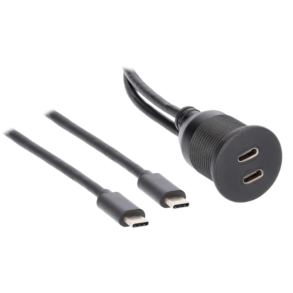 Install Bay IBR113 Dual USB-C Charge And Data Flush Mount - Retail Pack