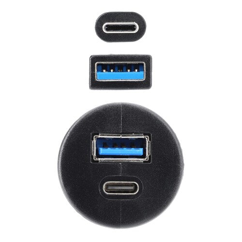 Install Bay IBR114 USB + USB-C Charge And Data Flush Mount - Retail Pack