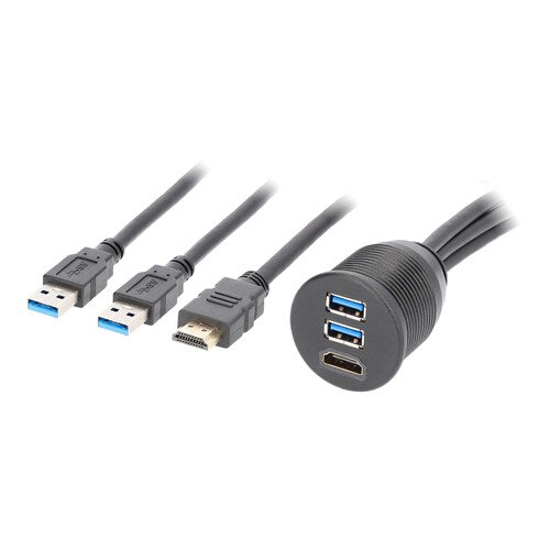 Install Bay IBR115 HDMI® + 2 USB 3.0 Flush Mount - Retail Pack