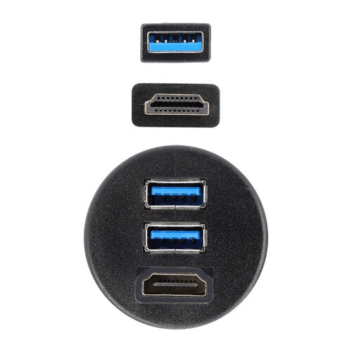 Install Bay IBR115 HDMI® + 2 USB 3.0 Flush Mount - Retail Pack