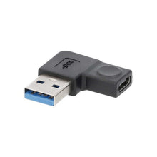 Load image into Gallery viewer, Install Bay IBR139 USB-A 3.0 To USB-C 2.0 Right Angle Adapter