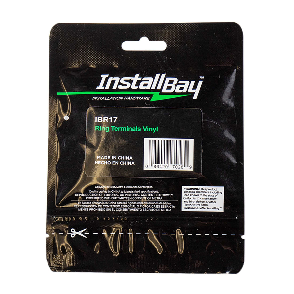 Install Bay IBR17 Assorted Ring Terminals 5/16 & 3/5 IN Vinyl - Retail Pack
