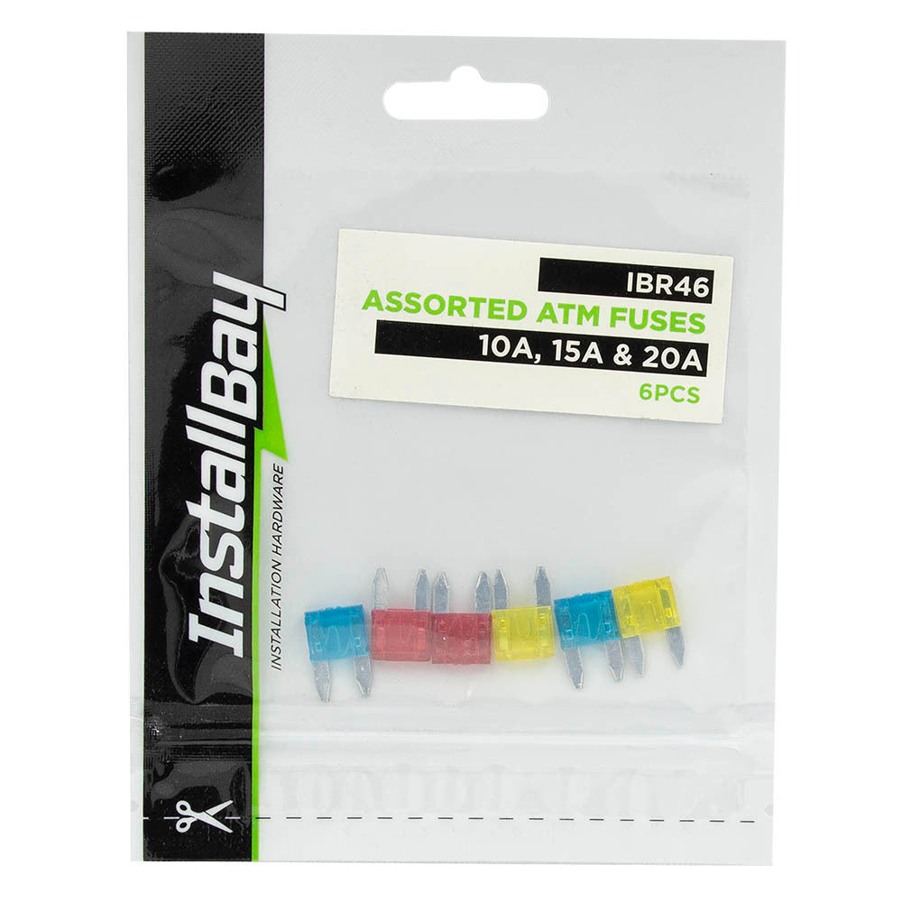 Install Bay IBR46 ATM ASSORTED FUSES 2 EA 10 /15/ 20 AMP - Retail Pack