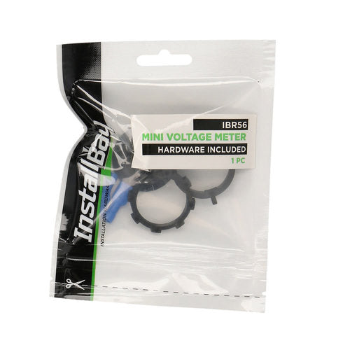 Install Bay IBR56 Mini Voltage Meter with Hardware - Retail Pack