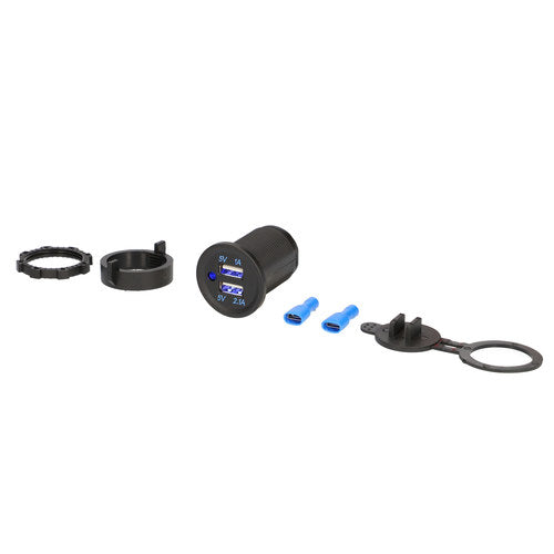 Install Bay IBR57 Dual USB Water Resistant with Cover - Retail Pack