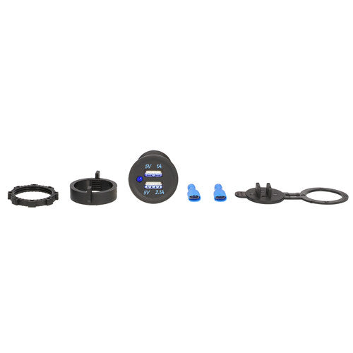Install Bay IBR57 Dual USB Water Resistant with Cover - Retail Pack
