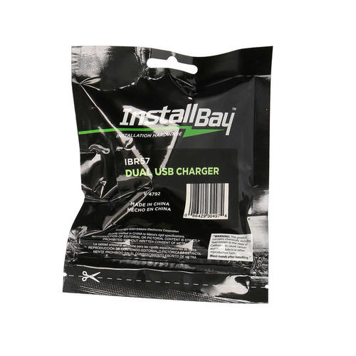 Install Bay IBR57 Dual USB Water Resistant with Cover - Retail Pack
