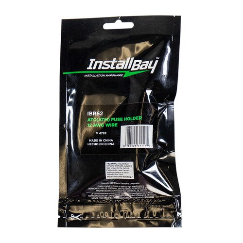 Install Bay IBR62 ATC Inline Fuse Holder 12GA 40 Amp - Retail Pack