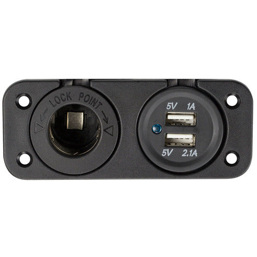 Install Bay IBR79 12V Marine and Dual USB Mount - Retail Pack