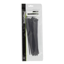 Load image into Gallery viewer, Install Bay IBR83 Black Cable Ties 8in 40lb - 24 Piece Retail Pack