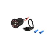 Charger l'image dans la galerie, Install Bay IBR85 Dual USB Charger 4.2 Amp Flush Mount - Red - Retail Pack