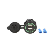 Load image into Gallery viewer, Install Bay IBR88 Dual USB Charger 4.2 Amp Flush Mount - Green - Retail Pack