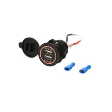 Charger l'image dans la galerie, Install Bay IBR89 Dual USB Charger 4.2 Amp Flush Mount - Orange - Retail Pack