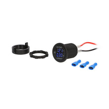 Load image into Gallery viewer, Install Bay IBR93 Voltmeter with Current Blue LED Round - Retail Pack