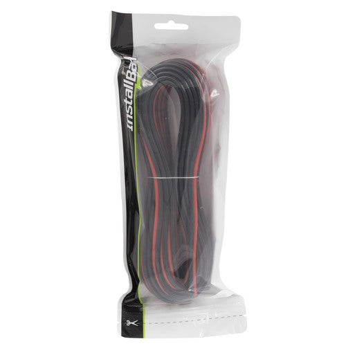 Install Bay IBR97 Copper Speaker Wire 16GA Black/Red - 25 Feet