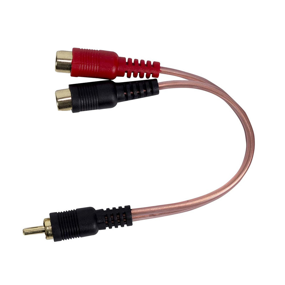Install Bay IBRCA600-Y2 6 inch Y RCA 1M 2F Cable Red/Black