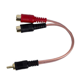 Install Bay IBRCA600-Y2 6 inch Y RCA 1M 2F Cable Red/Black