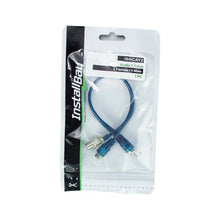 Load image into Gallery viewer, Install Bay IBRCAY2 Compact End Blue RCA Cables 1 Male 2 Females 6 in - Each