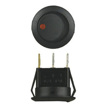 Load image into Gallery viewer, Install Bay IBRRSR Round Rocker Switch With Red Led No Leads 20amp - Pack of 5