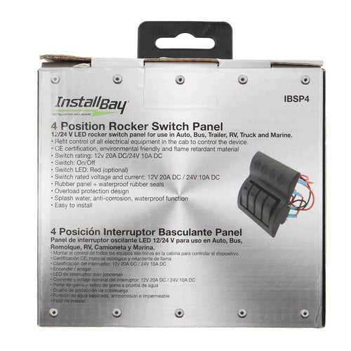 Install Bay IBSP4 Panel Switches - 4 Switch Panel - Each