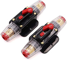 Load image into Gallery viewer, 2 Absolute ICB100 100 Amp Circuit Breaker 4/8 AWG Inline Manual Reset Fuse Holder