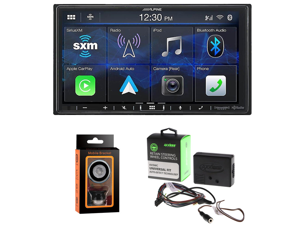 Alpine iLX-407 7" Digital receiver + Steering Wheel Control Magnet Phone Holder