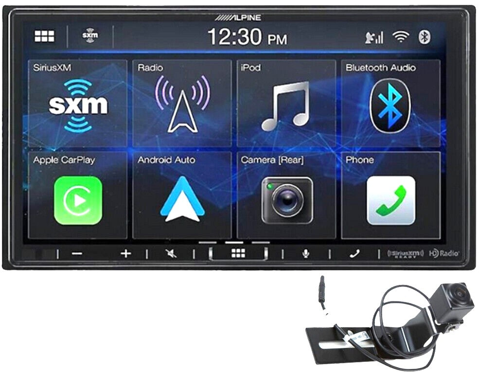 Alpine ILX-407 7" Multimedia Receiver & HCE-RCAM-WRA Spare Tire Backup Camera