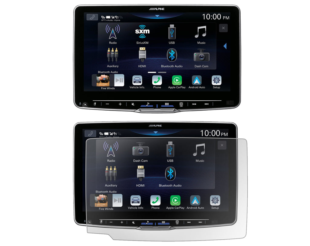 Alpine Halo11 iLX-F511 Digital multimedia receiver+Alpine KAE-HF11DA Anti-Reflective Screen Protector for iLX-F511