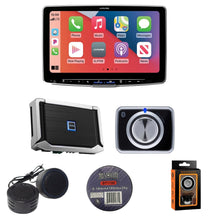 Load image into Gallery viewer, Alpine ILX-F509+X-A90V+RUX-H02 CarPlay/Android Auto Receiver with 900W 5-CH Amp, and Volume/Bass Knob