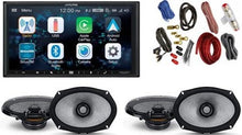 Load image into Gallery viewer, Alpine ILX-W670 Digital Indash Receiver &amp; Two Pairs Alpine R2-S69 Type R 6x9 Coaxial Speaker &amp; KIT4 Installation AMP Kit