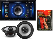 Load image into Gallery viewer, Alpine ILX-W670 Digital In-dash Receiver &amp; Alpine S2-S65 Type S 6.5&quot; Coaxial Speaker &amp; KIT10 Installation AMP Kit