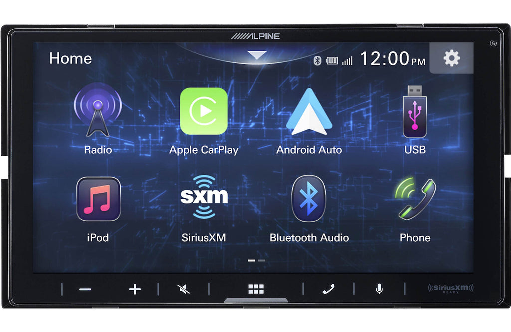 Alpine iLX-407 7-Inch Multimedia Receiver Apple Carplay and Android Auto w/ 2 Pairs Alpine SXE-1751S 6.5" Component Set & Power Pack