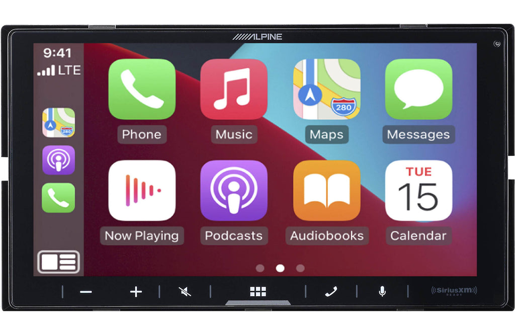 Alpine iLX-407 7-Inch Multimedia Receiver Apple Carplay and Android Auto w/ 2 Pairs Alpine SXE-1751S 6.5" Component Set & Power Pack