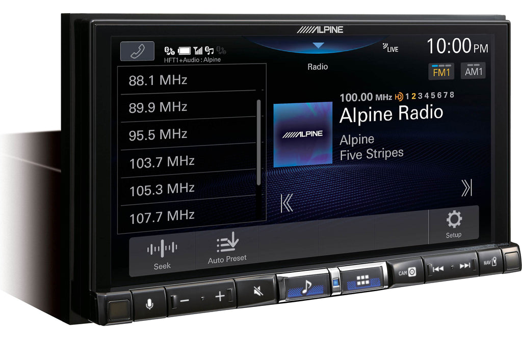 Alpine iLX-507 7" Digital multimedia receiver+RUX-H02 subwoofer level controller