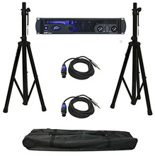 Charger l&#39;image dans la galerie, Peavey IPR2 3000 3,000 Watt Class D Pro Power Amplifier + 2 Stand &amp; Cables