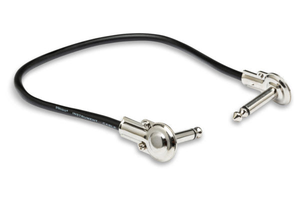 Hosa IRG-101 Low-profile Right Angle to Right Angle Guitar Patch Cable - 1 foot