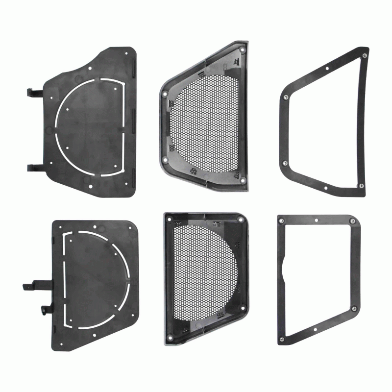 Metra Compatible 2018-Up Wrangler/Gladiator Speaker Grills & Pods