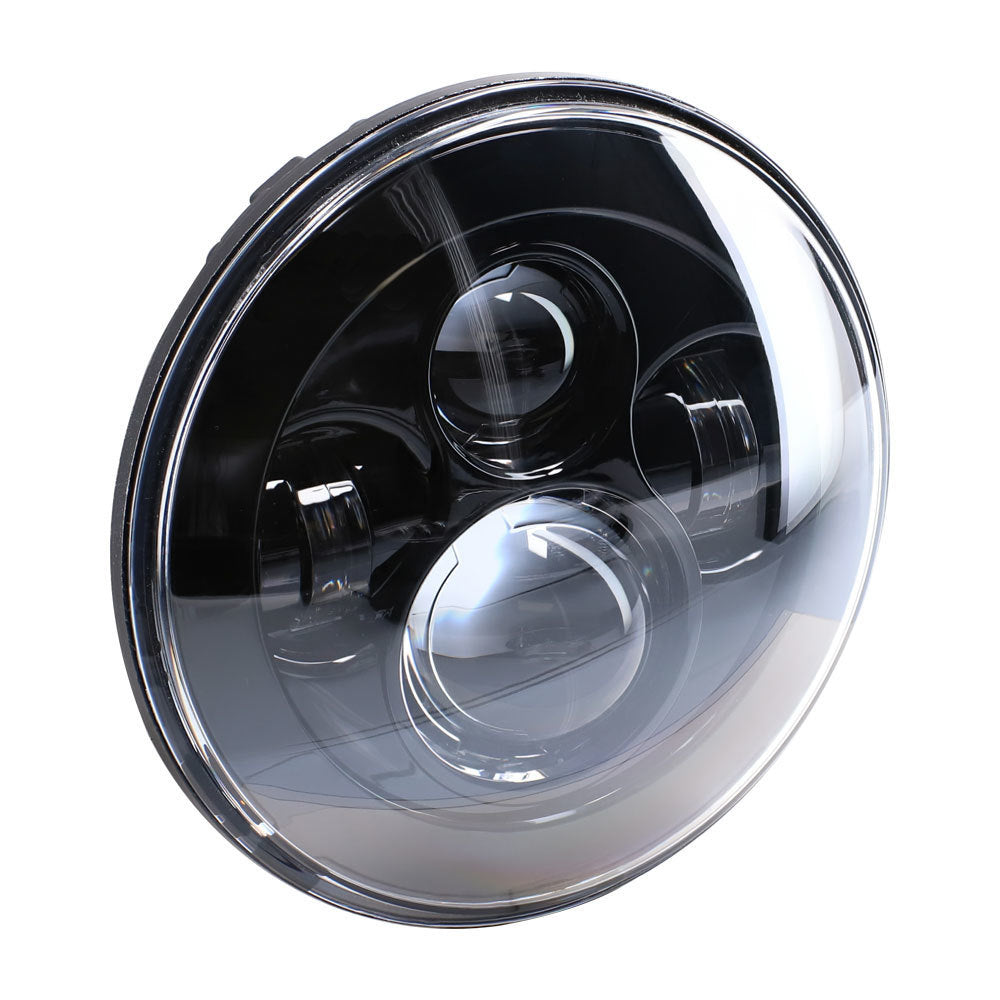 Jeep JP-701B 7" LED Light with Black Face - 7 Inch, 9 LED