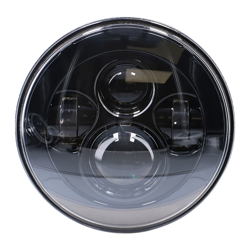 Jeep JP-701B 7" LED Light with Black Face - 7 Inch, 9 LED
