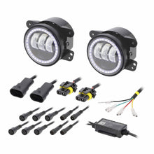 Charger l'image dans la galerie, Jeep JP-702RGBFL 4" LED Fog Lights with RGB Halo - Fits Select Jeep® Wrangler 1997-UP* and Jeep® Gladiator 2020-UP* Models