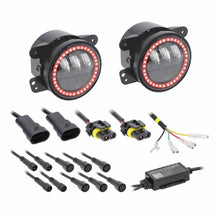 Charger l'image dans la galerie, Jeep JP-702RGBFL 4" LED Fog Lights with RGB Halo - Fits Select Jeep® Wrangler 1997-UP* and Jeep® Gladiator 2020-UP* Models
