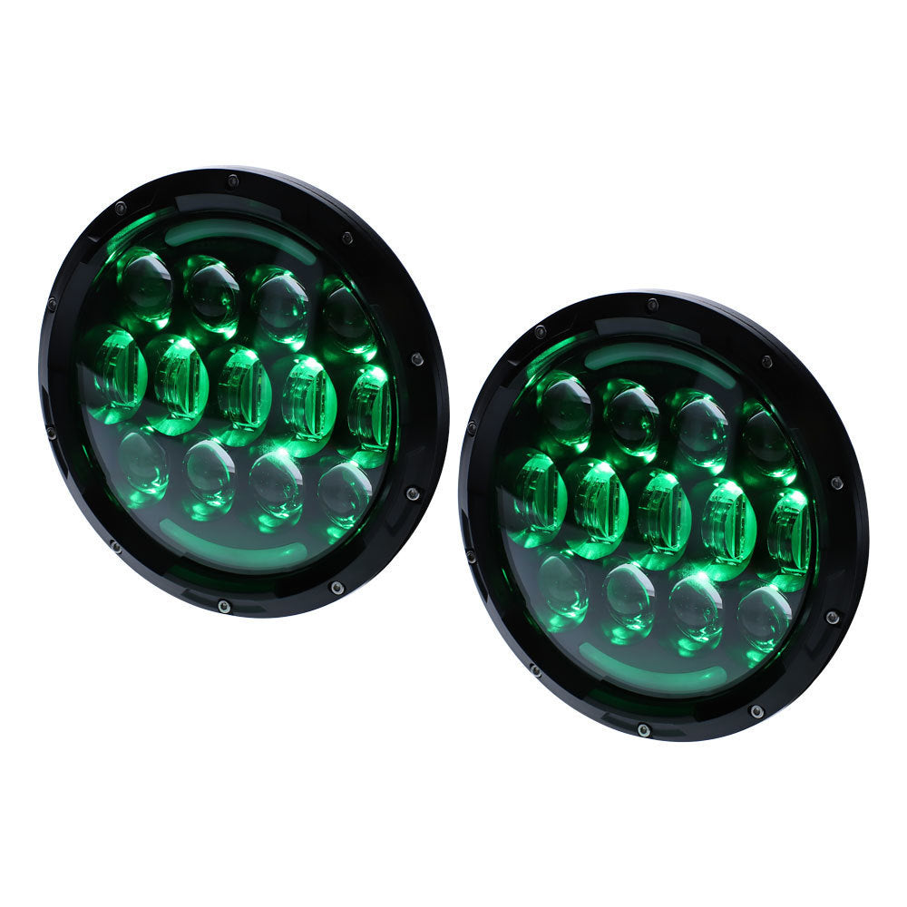 Jeep JP-704RGB Improved RGB Backlit 7" LED Light - 7 Inch, 15 LED