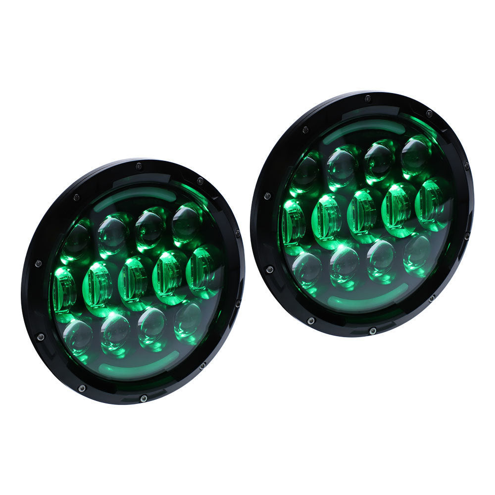 Jeep JP-704RGB Improved RGB Backlit 7" LED Light - 7 Inch, 15 LED