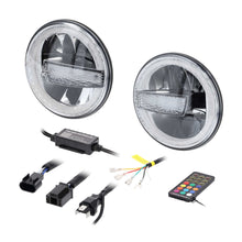 Load image into Gallery viewer, Jeep JP-709RGBKT 7" Premium Chasing LED Headlights - Fits select Jeeps®