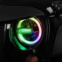 Load image into Gallery viewer, Jeep JP-709RGBKT 7" Premium Chasing LED Headlights - Fits select Jeeps®